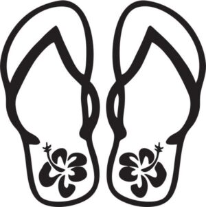 Flip Flop With Flowers
