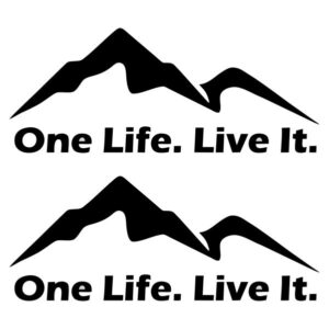 One Life. Live It. (Pack of 2)