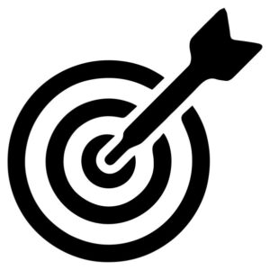 Dart In Board Black Vinyl Sticker