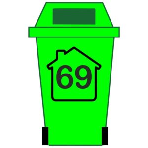 House Personalised Wheelie Bin