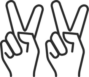 Peace Hands (2 Pack)