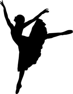 Ballet Dancer Silhouette #1