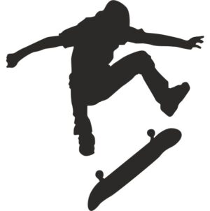 Skateboarding Silhouette