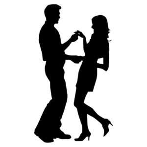 Dancing Couple Silhouette #4